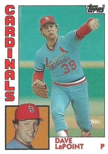 #627 Dave LaPoint - St. Louis Cardinals - 1984 Topps Baseball