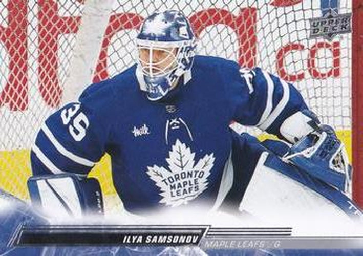 #628 Ilya Samsonov - Toronto Maple Leafs - 2022-23 Upper Deck Hockey