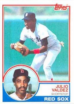 #628 Julio Valdez - Boston Red Sox - 1983 Topps Baseball