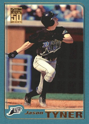 #629 Jason Tyner - Tampa Bay Devil Rays - 2001 Topps Baseball