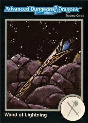 #629 Wand of Lightning - 1991 TSR Advanced Dungeons & Dragons - Silver
