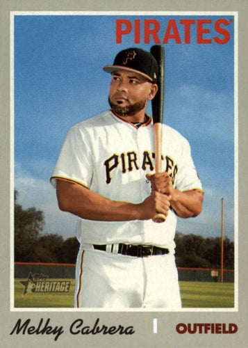 #629 Melky Cabrera - Pittsburgh Pirates - 2019 Topps Heritage Baseball