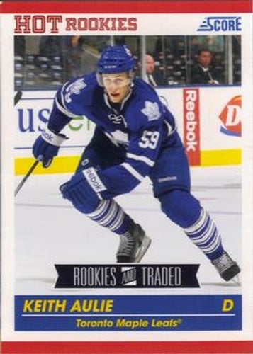 #629 Keith Aulie - Toronto Maple Leafs - 2010-11 Score Hockey