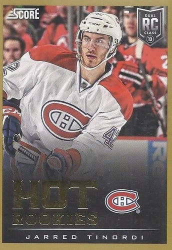#629 Jarred Tinordi - Montreal Canadiens - 2013-14 Score - Gold Hockey