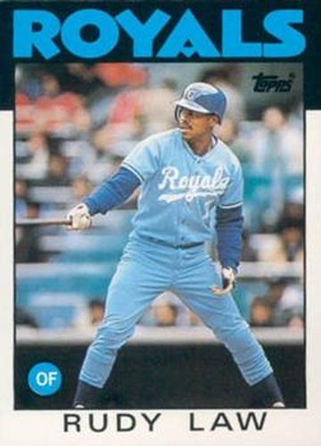 #62T Rudy Law - Kansas City Royals - 1986 Topps Traded Baseball