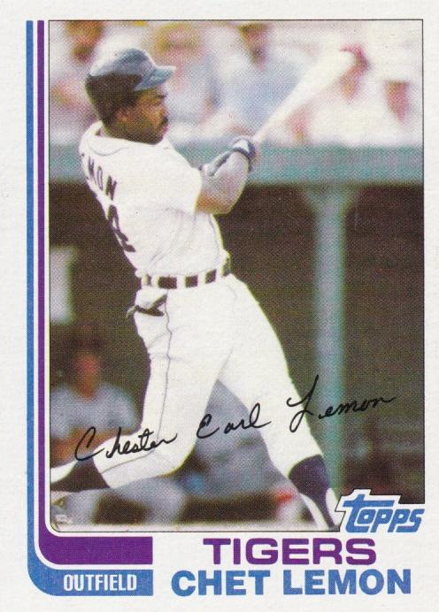#62T Chet Lemon - Detroit Tigers - 1982 Topps Traded Baseball