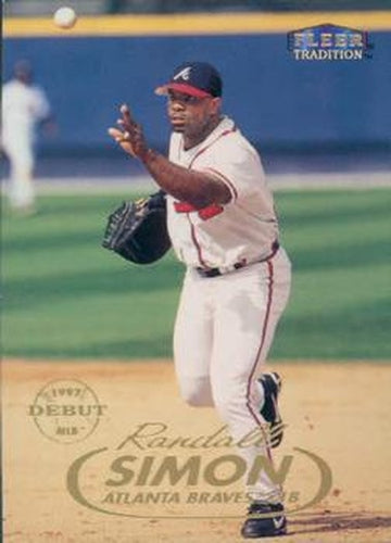 #62 Randall Simon - Atlanta Braves - 1998 Fleer Tradition Baseball