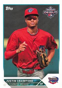 #PD-62 Justin Crawford - Clearwater Threshers - 2023 Topps Pro Debut Baseball