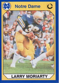 #62 Larry Moriarty - Notre Dame Fighting Irish - 1990 Collegiate Collection Notre Dame Football