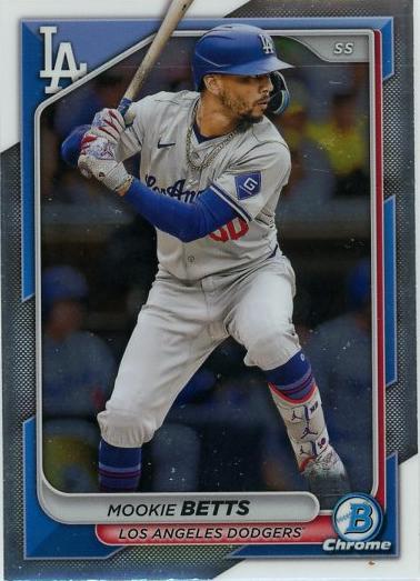 #62 Mookie Betts - Los Angeles Dodgers - 2024 Bowman Chrome Baseball