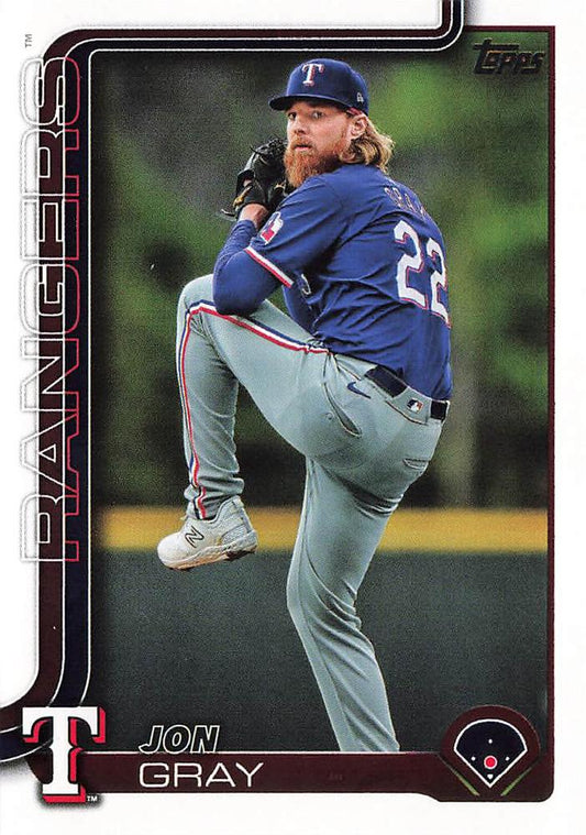 #62 Jon Gray - Texas Rangers - 2025 Topps Baseball