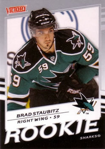#312 Brad Staubitz - San Jose Sharks - 2008-09 Upper Deck Victory Hockey