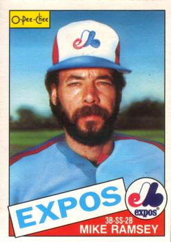 #62 Mike Ramsey - Montreal Expos - 1985 O-Pee-Chee Baseball