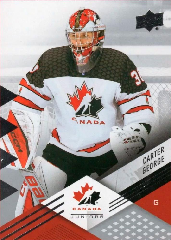 #62 Carter George - Canada - 2024 Upper Deck Team Canada Juniors Hockey