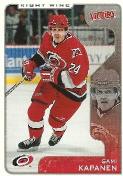 #62 Sami Kapanen - Carolina Hurricanes - 2001-02 Upper Deck Victory Hockey