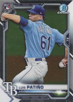 #62 Luis Patiño - Tampa Bay Rays - 2021 Bowman Chrome Baseball