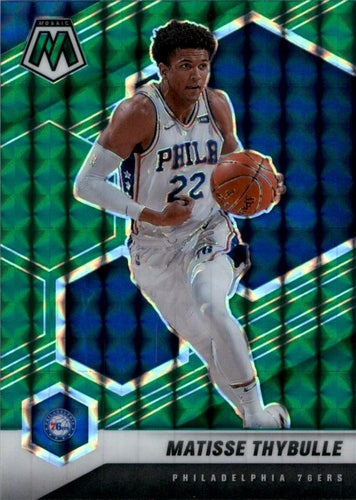 #62 Matisse Thybulle - Philadelphia 76ers - 2020-21 Panini Mosaic - Mosaic Green Basketball