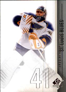 #62 Jaroslav Halak - St. Louis Blues - 2010-11 SP Authentic Hockey