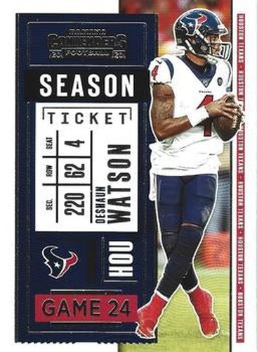 #62 Deshaun Watson - Houston Texans - 2020 Panini Contenders Football
