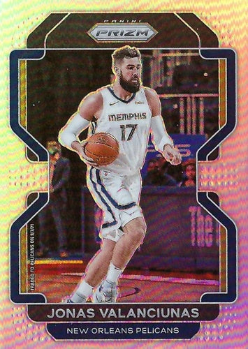 #62 Jonas Valanciunas - New Orleans Pelicans - 2021-22 Panini Prizm - Silver Basketball