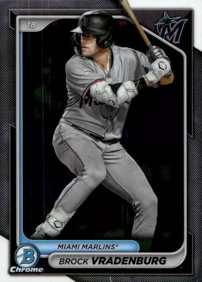 #BCP-62 Brock Vradenburg - Miami Marlins - 2024 Bowman - Chrome Prospects Baseball