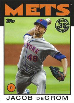 #86B-62 Jacob deGrom - New York Mets - 2021 Topps - 1986 Topps Baseball 35th Anniversary Series One Baseball
