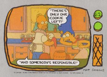 #62 There's only one cookie left! And somebody's - 1990 Topps The Simpsons