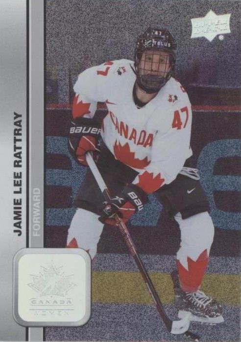#62 Jamie Lee Rattray - Canada - 2023 Upper Deck Team Canada Juniors - Patterned Foilboard Hockey