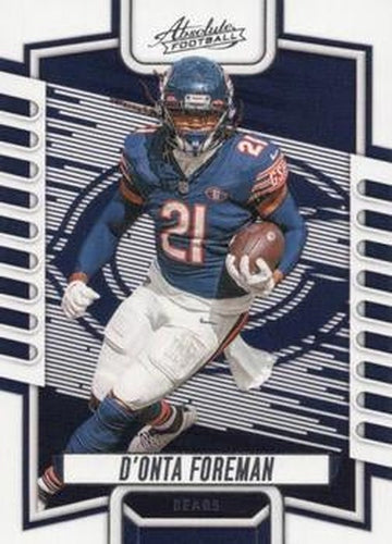 #62 D'Onta Foreman - Chicago Bears - 2023 Panini Absolute Football