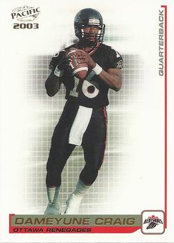 #62 Dameyune Craig - Ottawa Renegades - 2003 Pacific CFL Football