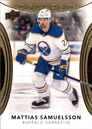 #62 Mattias Samuelsson - Buffalo Sabres - 2022-23 Upper Deck Trilogy Hockey