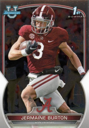 #62 Jermaine Burton - Alabama Crimson Tide - 2022 Bowman Chrome University Football