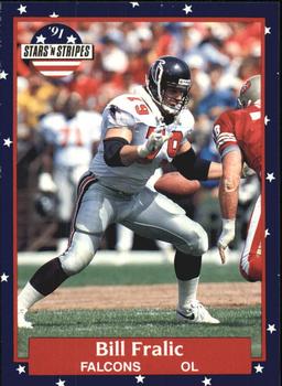 #62 Bill Fralic - Atlanta Falcons - 1991 Fleer Stars 'n Stripes Football