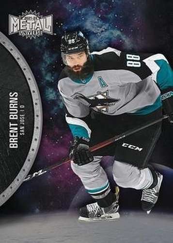 #62 Brent Burns - San Jose Sharks - 2021-22 Skybox Metal Universe Hockey