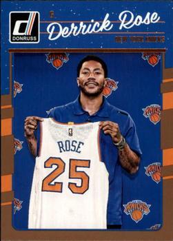#62 Derrick Rose - New York Knicks - 2016-17 Donruss Basketball