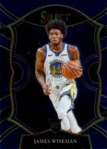 #62 James Wiseman - Golden State Warriors - 2020-21 Panini Select - Blue Basketball