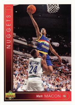 #62 Mark Macon - Denver Nuggets - 1993-94 Upper Deck Basketball