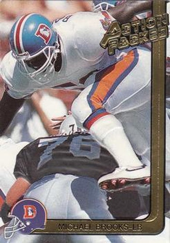 #62 Michael Brooks - Denver Broncos - 1991 Action Packed Football