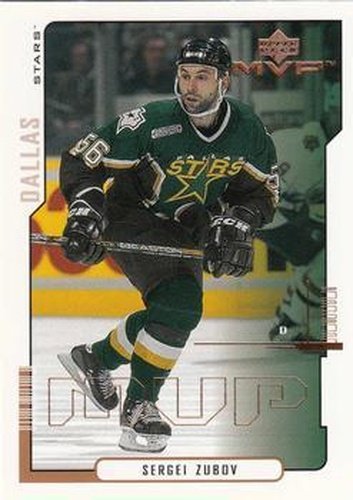 #62 Sergei Zubov - Dallas Stars - 2000-01 Upper Deck MVP Hockey