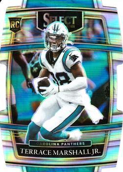 #62 Terrace Marshall Jr. - Carolina Panthers - 2021 Panini Select - Silver Prizm Die Cut Football