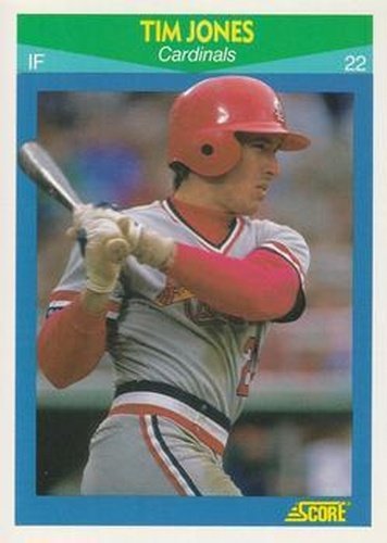 #62 Tim Jones - St. Louis Cardinals - 1990 Score Rising Stars Baseball