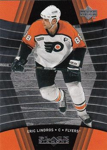 #62 Eric Lindros - Philadelphia Flyers - 1999-00 Upper Deck Black Diamond Hockey