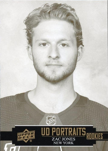 #P-62 Zac Jones - New York Rangers - 2021-22 Upper Deck - UD Portraits Hockey