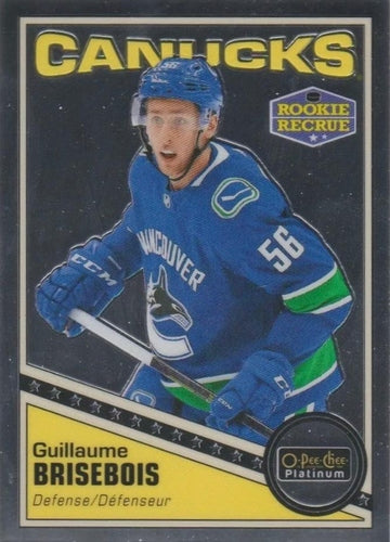 #R-62 Guillaume Brisebois - Vancouver Canucks - 2019-20 O-Pee-Chee Platinum - Retro Hockey