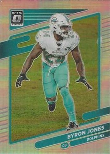 #62 Byron Jones - Miami Dolphins - 2021 Donruss Optic - Holo Football