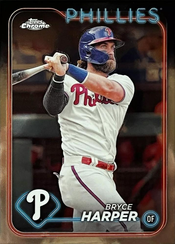 #62 Bryce Harper - Philadelphia Phillies - 2024 Topps Chrome Baseball