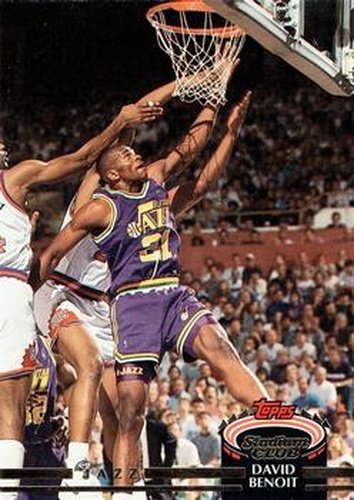 #62 David Benoit - Utah Jazz - 1992-93 Stadium Club Basketball