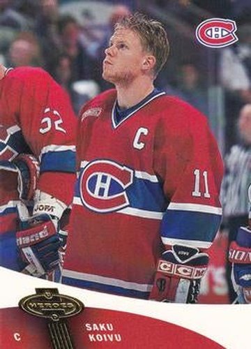 #62 Saku Koivu - Montreal Canadiens - 2000-01 Upper Deck Heroes Hockey