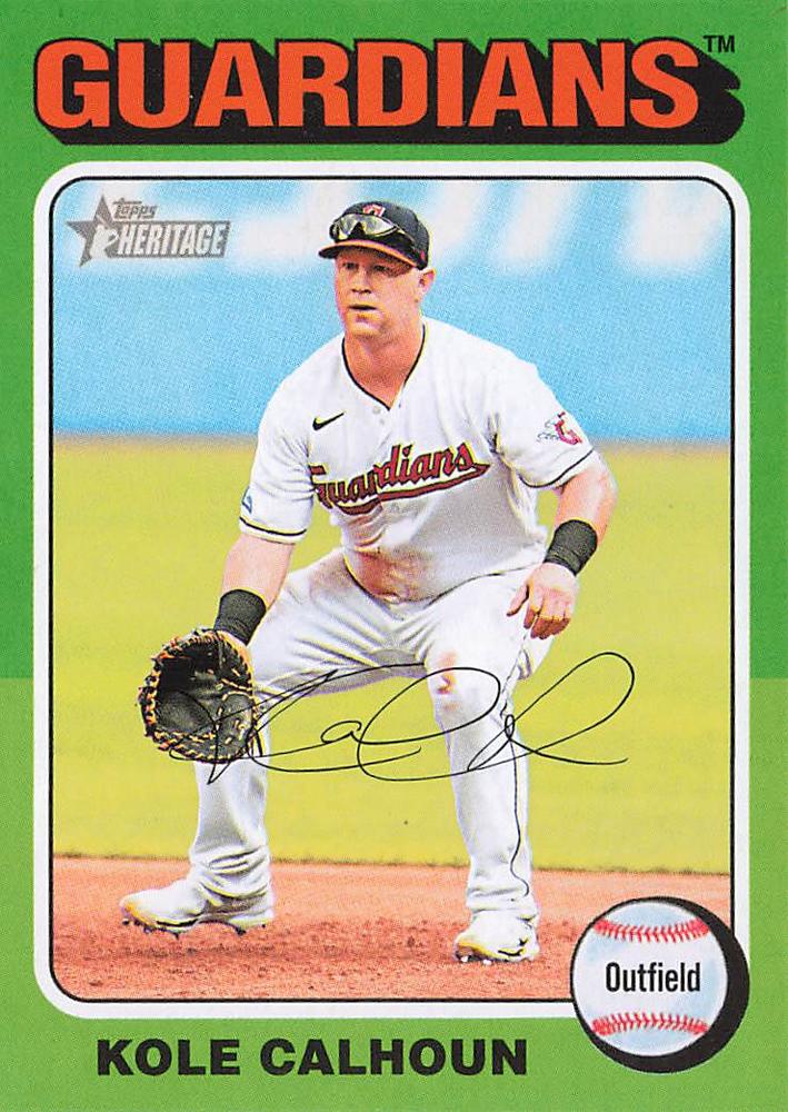 #62 Kole Calhoun - Cleveland Guardians - 2024 Topps Heritage Baseball