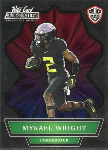 #ANBC-62 Mykael Wright - Oregon Ducks - 2021 Wild Card Alumination NIL Football